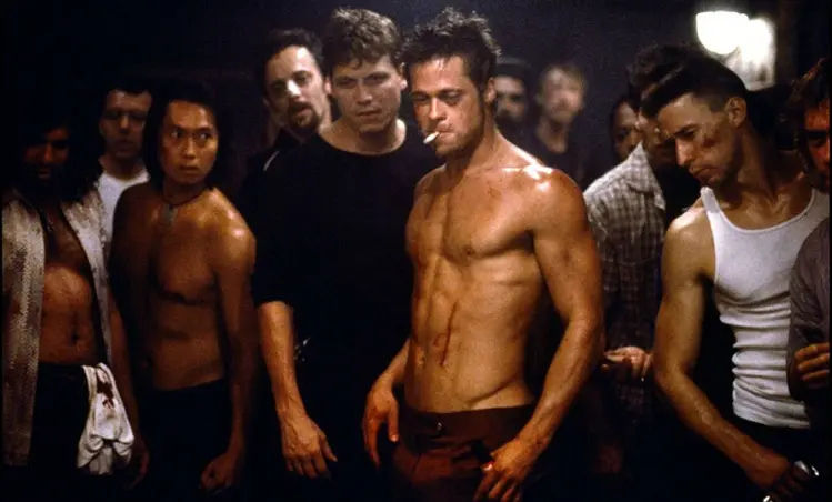 brad pitt fight club jawline