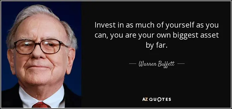 invest in yourself warren buffet