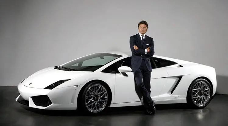 masculine men with lamborghini