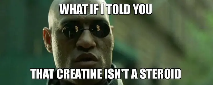 creatine is not a steroid meme