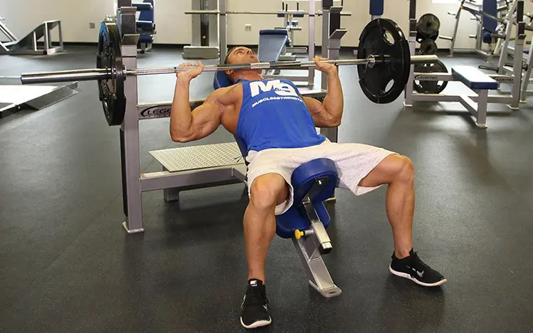 incline bench press demonstration