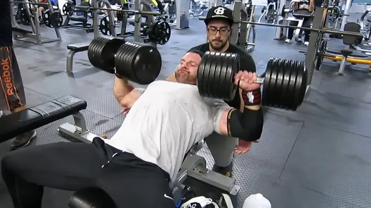 incline dumbbell press demonstration