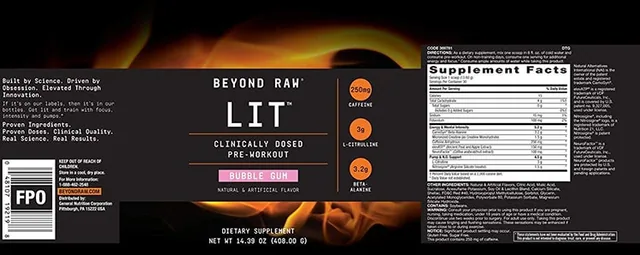 beyond raw lit ingredients review